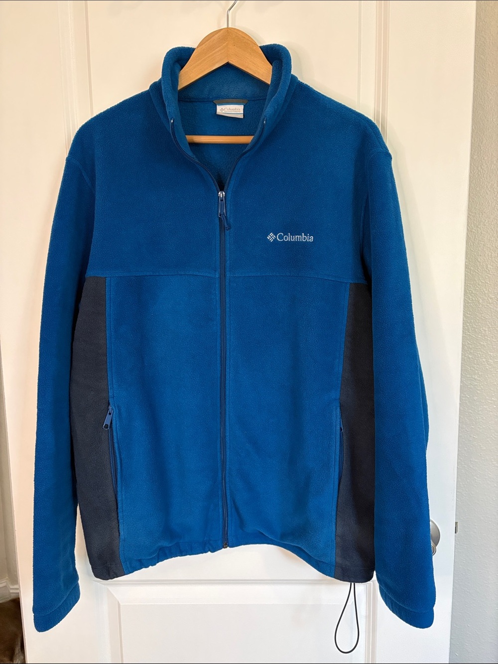 Columbia Sportswear Flattop Mountain Full Zip Fleece Jacket Blue Size Large - Picture 3 of 11
